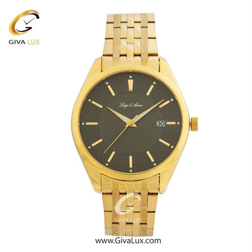 ساعت مچی اورجینال مردانه LdA | لوئیجی د آنا | Luigi d'Ana طلایی | طلایی| سبز یشمی تیره| کد رفرنس 2360